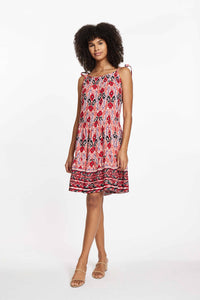 SKYLAR DRESS - IKAT WALLPAPER