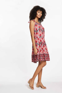 SKYLAR DRESS - IKAT WALLPAPER