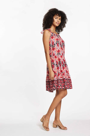 SKYLAR DRESS - IKAT WALLPAPER