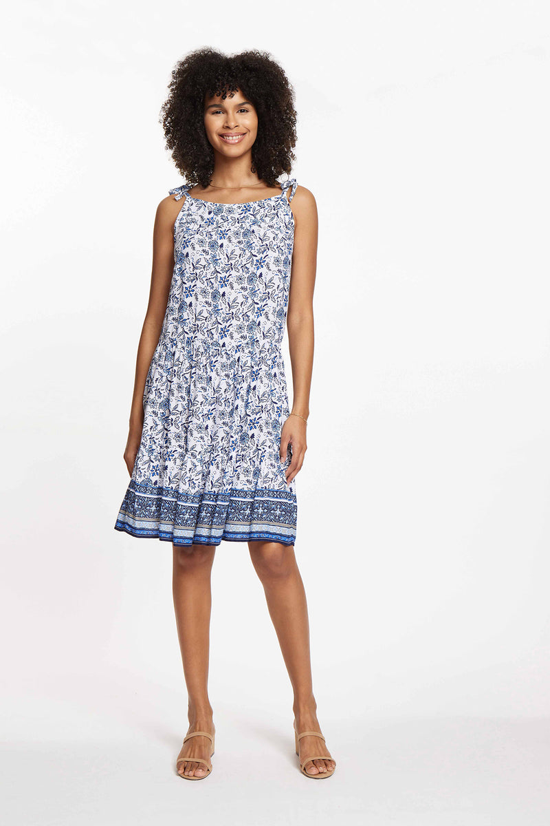 SKYLAR DRESS - CORNFLOWER GARDEN