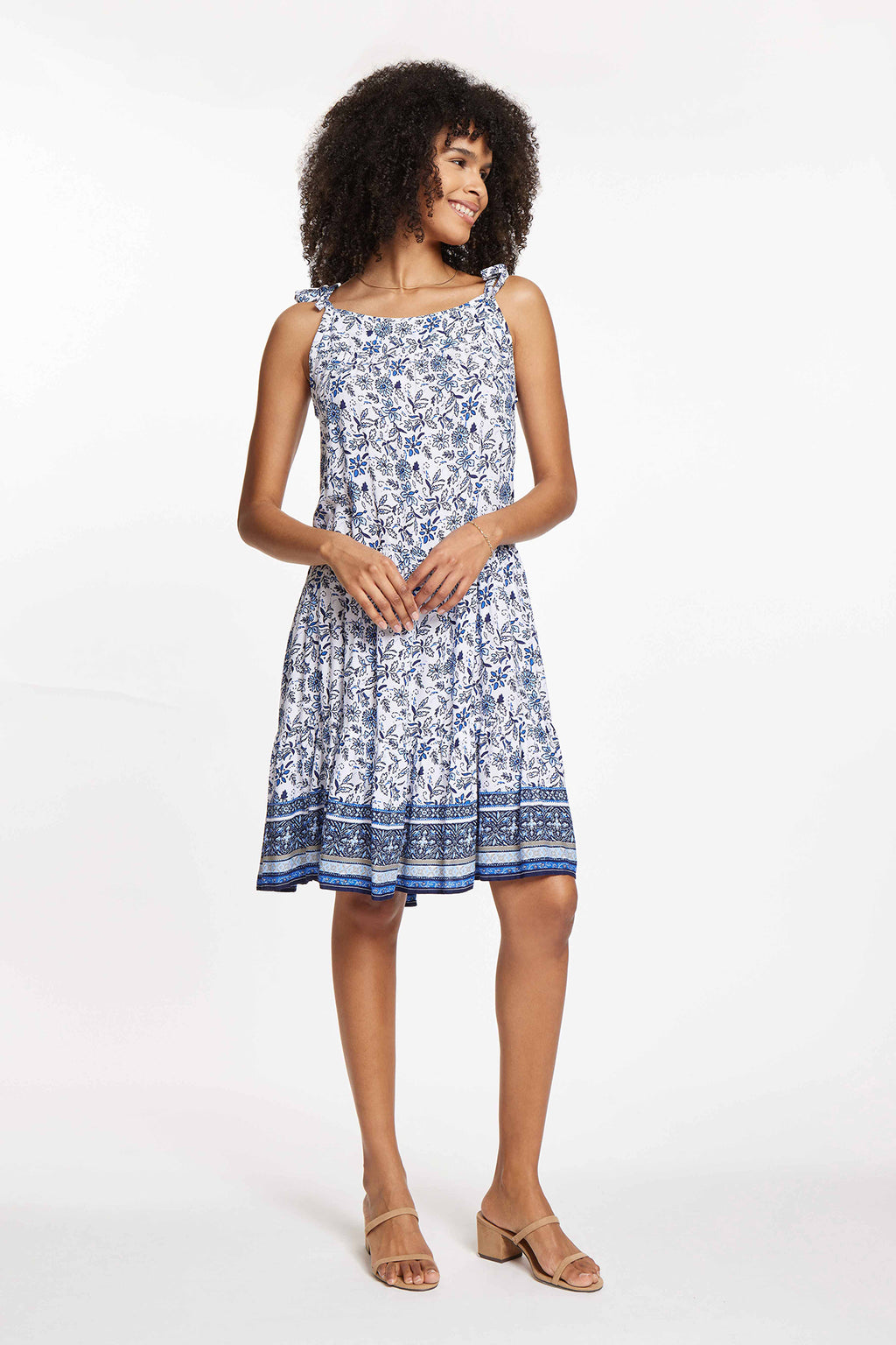 SKYLAR DRESS - CORNFLOWER GARDEN