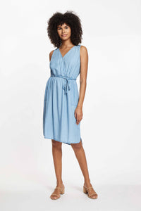 ZHURI DRESS - MEDIUM WASH