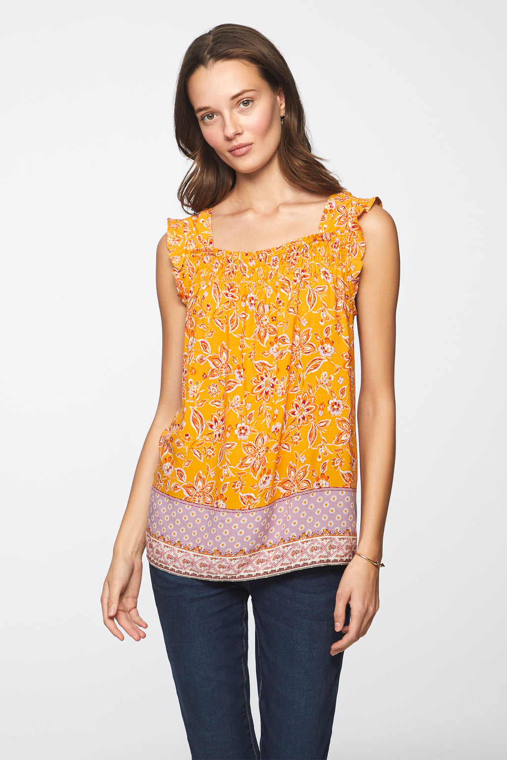 SELAH TOP - PAPAYA LILIES