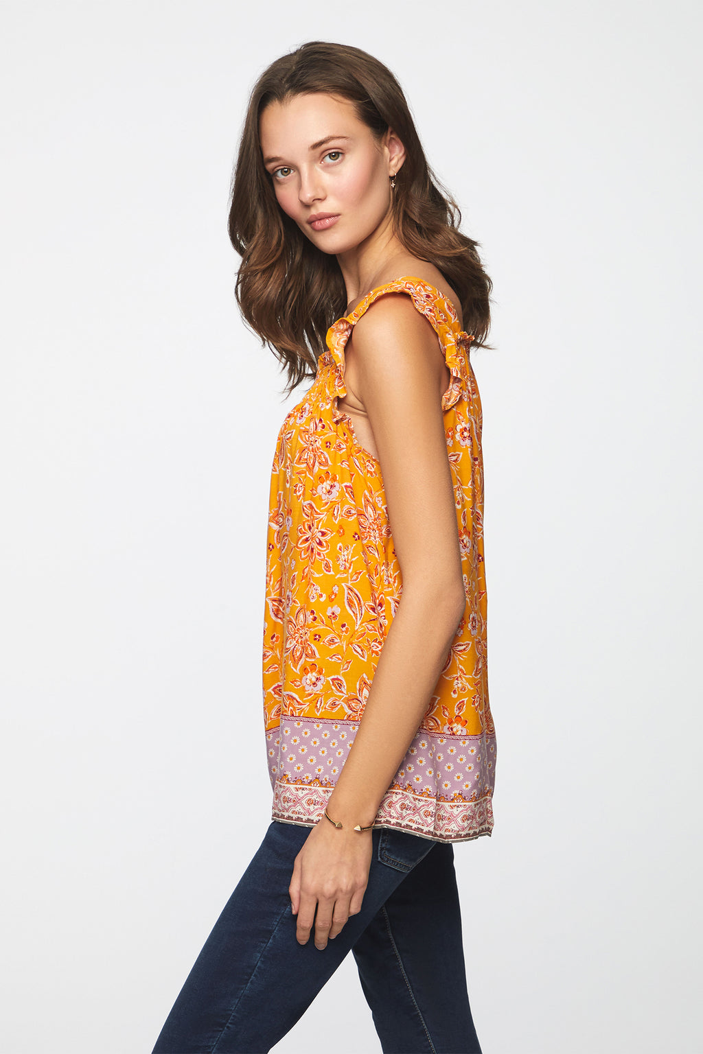 SELAH TOP - PAPAYA LILIES