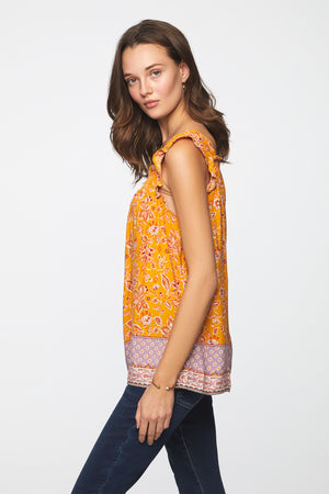 SELAH TOP - PAPAYA LILIES