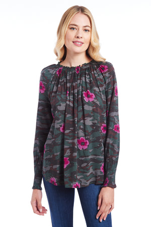 MARISSA TOP - CAMO SPRING