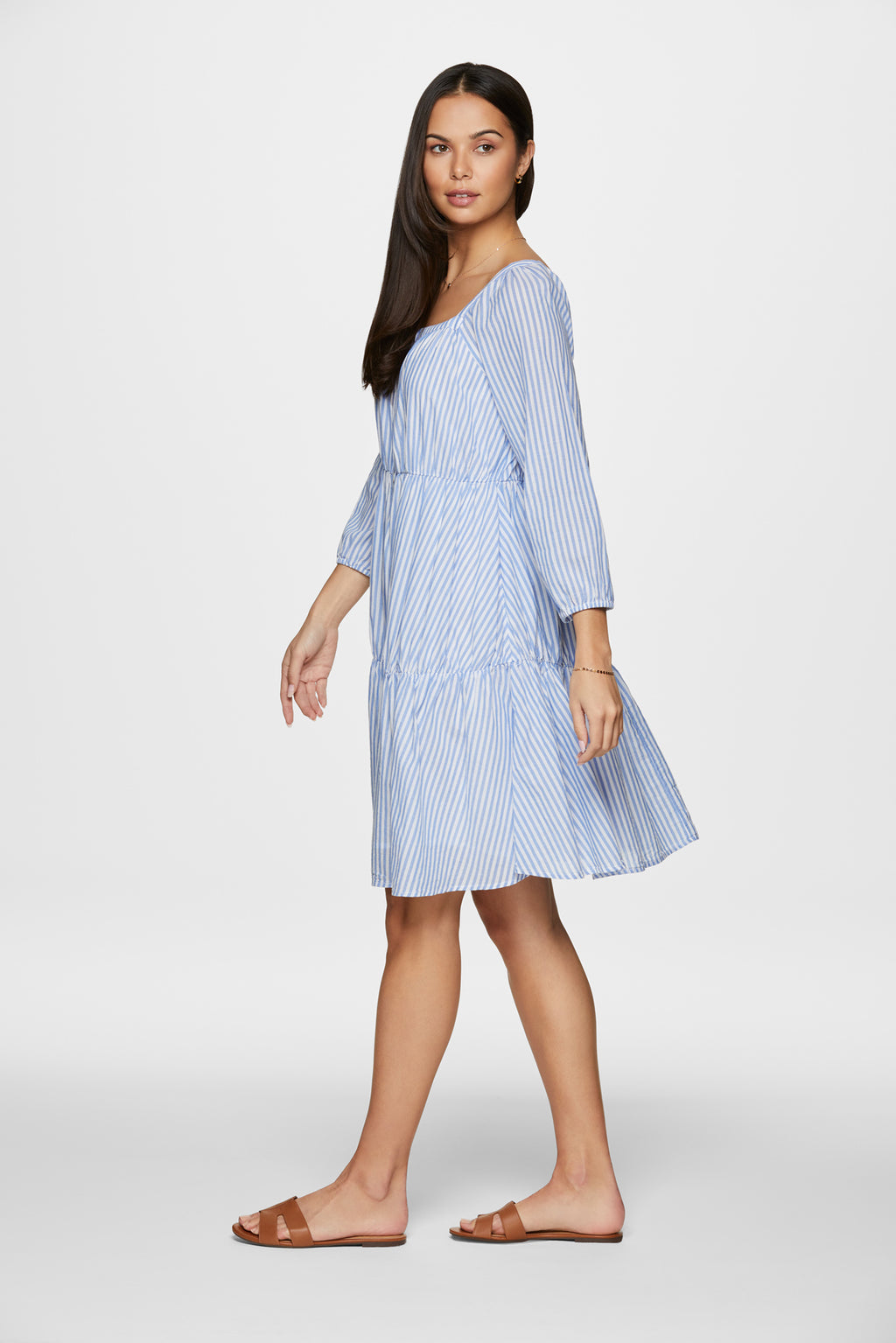 ELODIE DRESS - ART BLUE