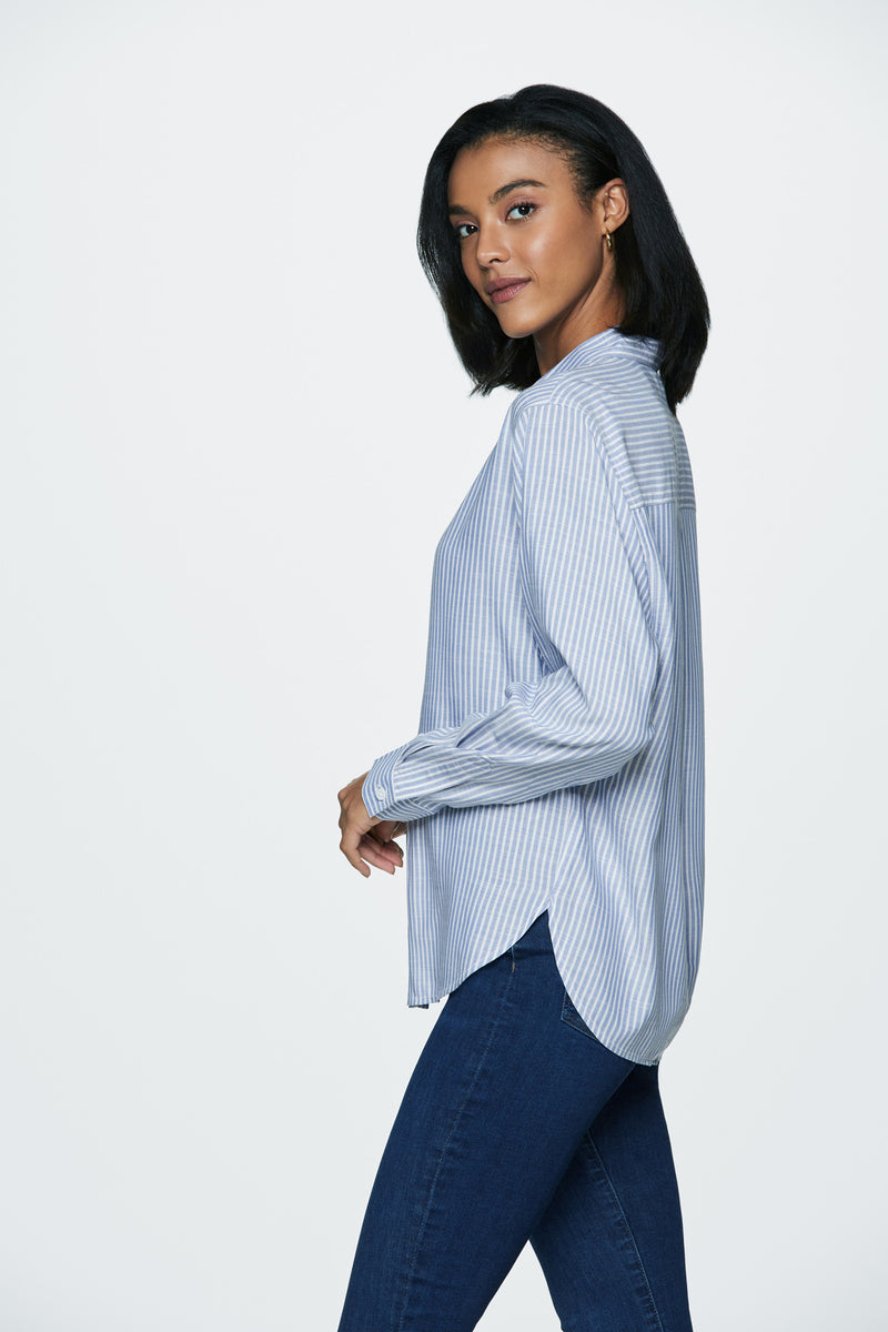 MARLENA SHIRT - STORMY BLUE