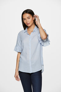 NISA TOP - BLUE WHITE