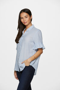 NISA TOP - BLUE WHITE