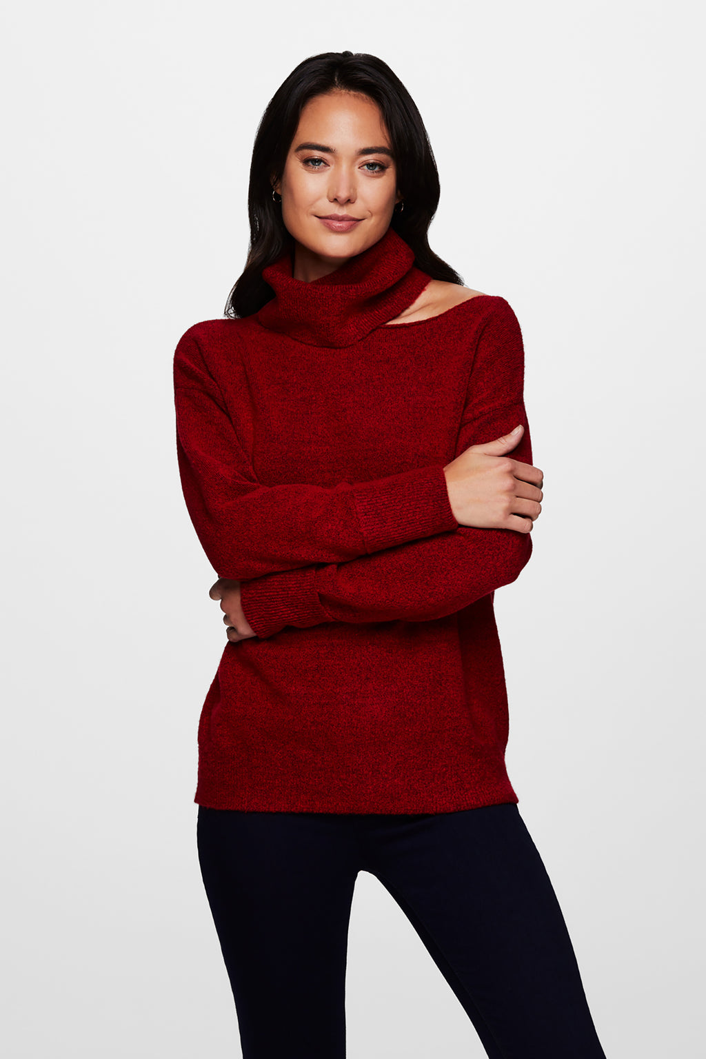 PAIGE SWEATER - DEEP RED