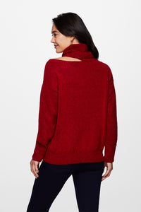 PAIGE SWEATER - DEEP RED