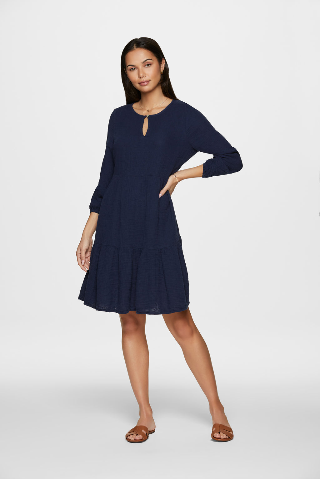 CATE DRESS - NAVY